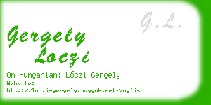 gergely loczi business card