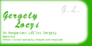 gergely loczi business card